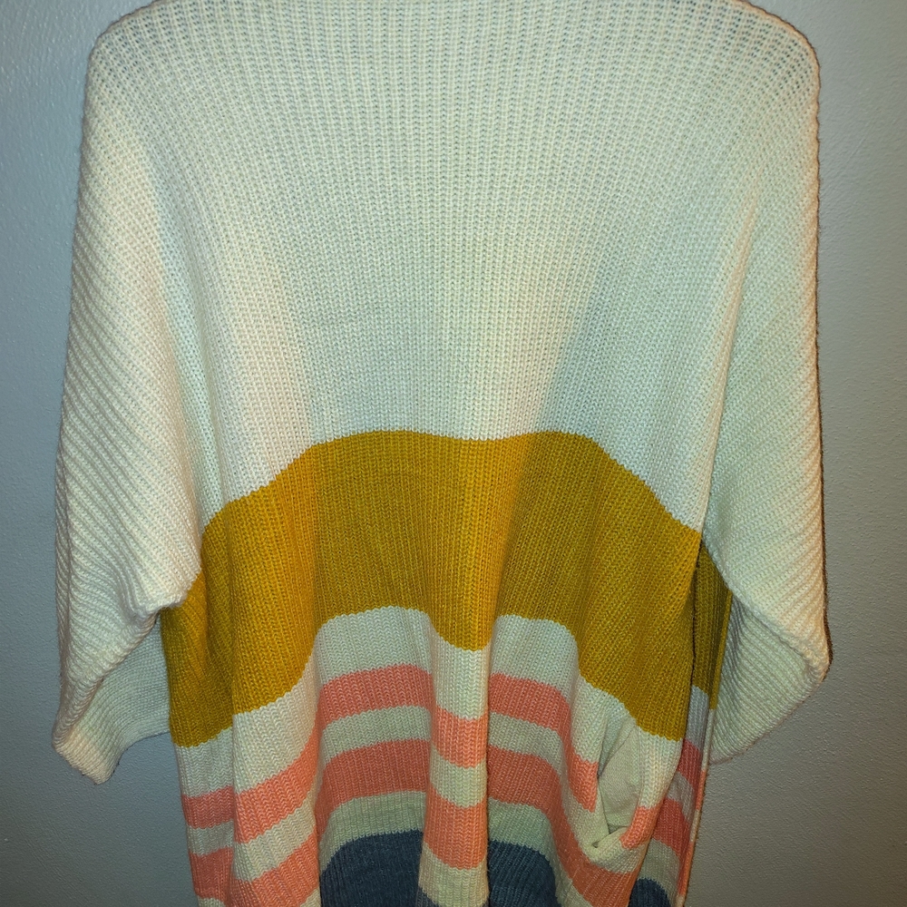 Main Strip Multicolor Striped Cardigan - Picture 3 of 3